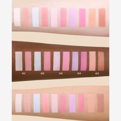 Flower Knows Butterfly Cloud Collar Duo Powder – Seaborne Moon 02 (Blue+Pink Matte Blush)