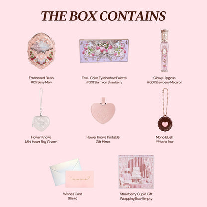 Flower Knows Feb-Blush Bliss: 8-Piece Romantic Makeup Box Set