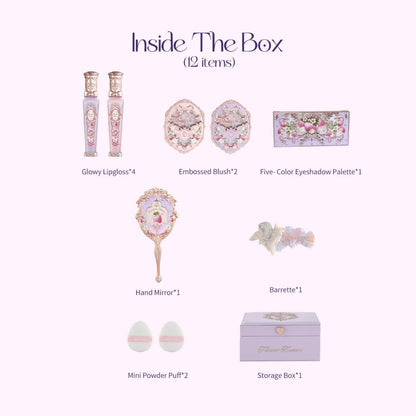 Flower Knows Violet Strawberry Rococo 12-Piece All-In Gift Set | Luxury Makeup Kit
