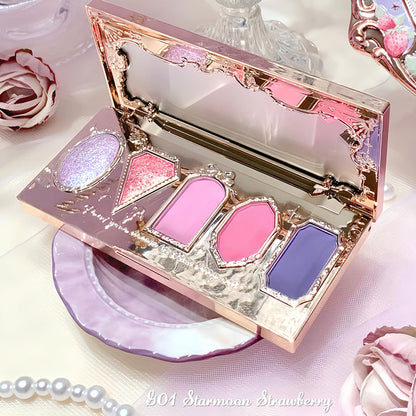 Flower Knows Feb-Blush Bliss: 8-Piece Romantic Makeup Box Set