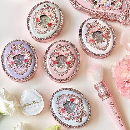 Flower Knows Midsummer Fairytales Velvet Embossed Blush – Summer Blossom 04 Tangerine