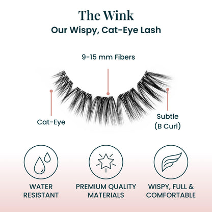 FlutterHabit The Wink Lashes – DIY Wispy Doll Eyed Lashes, 2 Sets, Up to 10 Days Wear