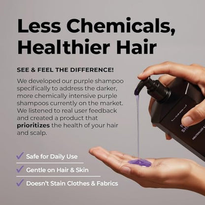 Flux Up Purple Shampoo for Blonde & Silver Hair | Sulfate-Free Brass Neutralizer