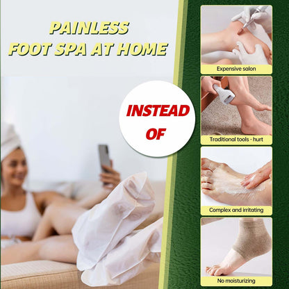 FLYLEAF Foot Peeling Mask – Natural Exfoliating Foot Mask for Hydrating Heel Care (3 Pack)