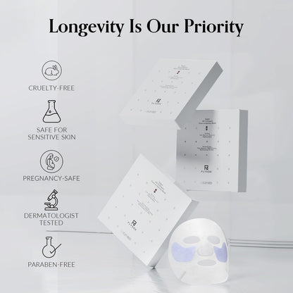 FLYODE Syn-Ake 2-in-1 Eye & Face Mask | Nano-Collagen, Birch Sap Hydration, 5 Sets