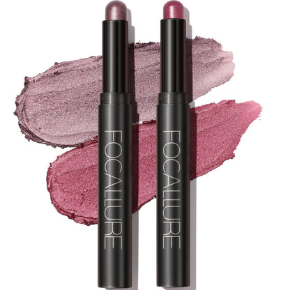 FOCALLURE 2PCS Cream Eyeshadow Stick Sets — Matte & Shimmer
