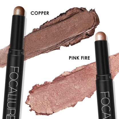 FOCALLURE 2-Pcs Cream Eyeshadow Stick Set – Long-Lasting, Waterproof, High-Pigment