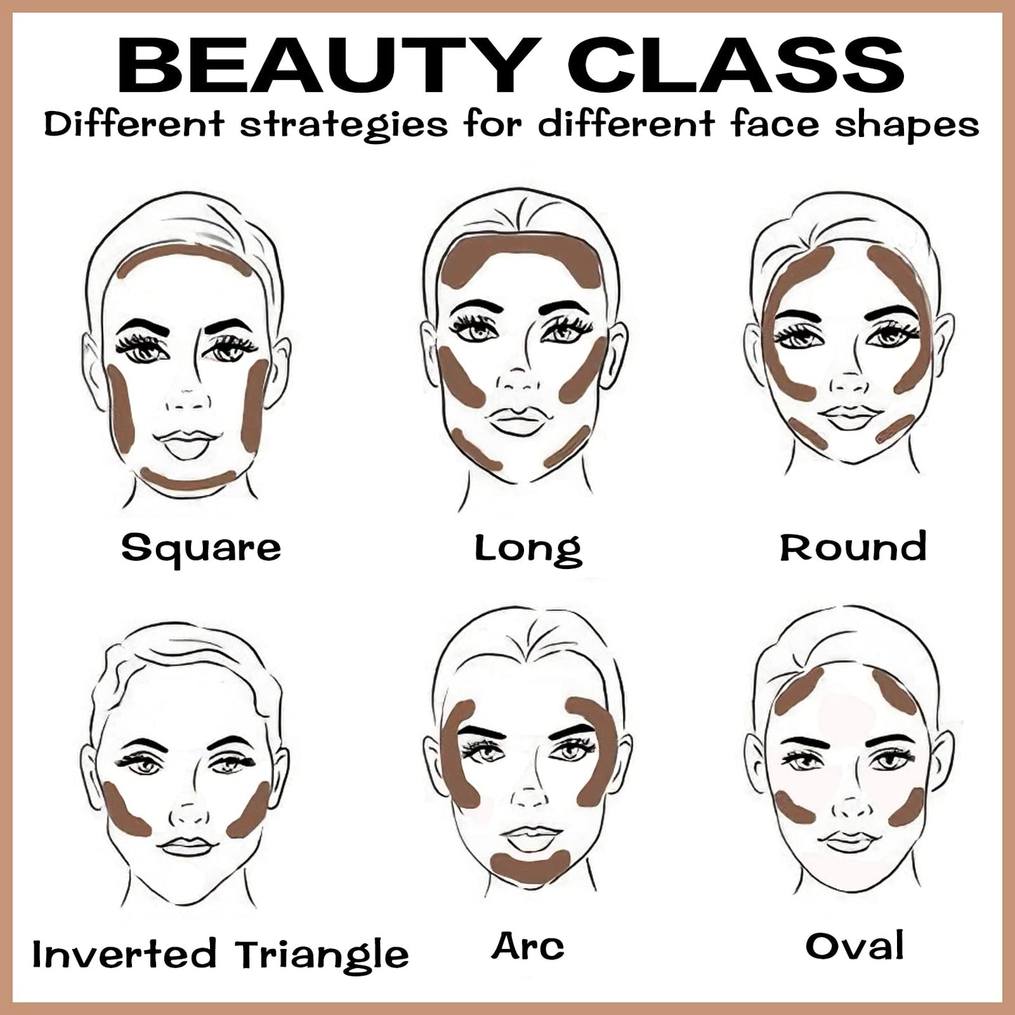 FOCALLURE Cream Contour Stick – Matte Bronzer for Professional Face Shaping, Mocha