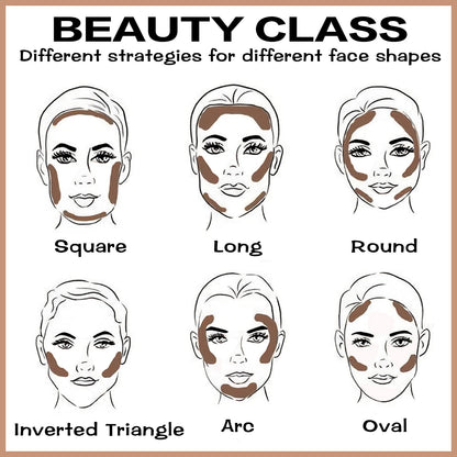 FOCALLURE Cream Contour Stick – Matte Bronzer for Professional Face Shaping, Mocha