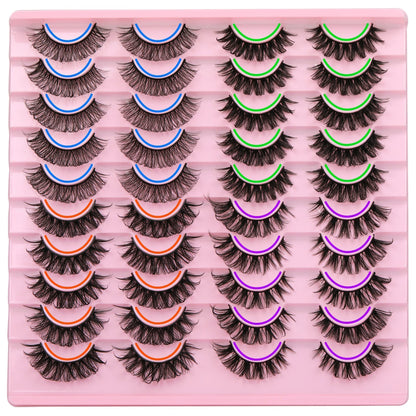Focipeysa False Lashes Natural Look 14-17mm | 4 Styles Mixed Volume 20 Pairs