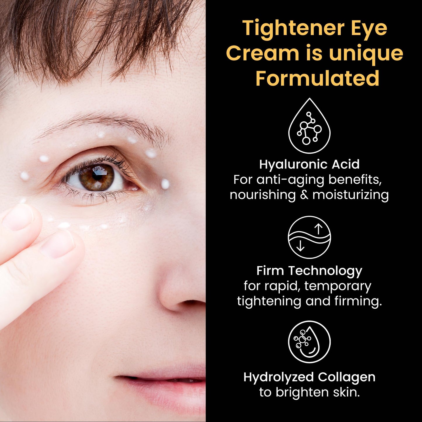 Foffreo Temporary Instant Eye Tightener Cream – Quick Under-Eye Bags, Dark Circles & Fine Lines