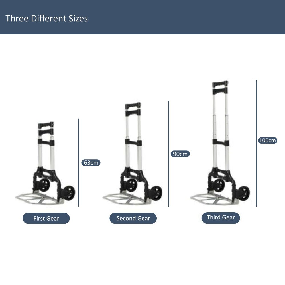 Foldable Hand Trolley UK – 80kg Lightweight Portable Cart