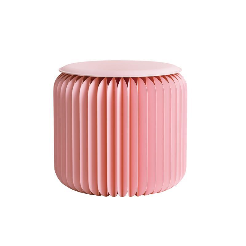 Pink Mini Accordion Stool