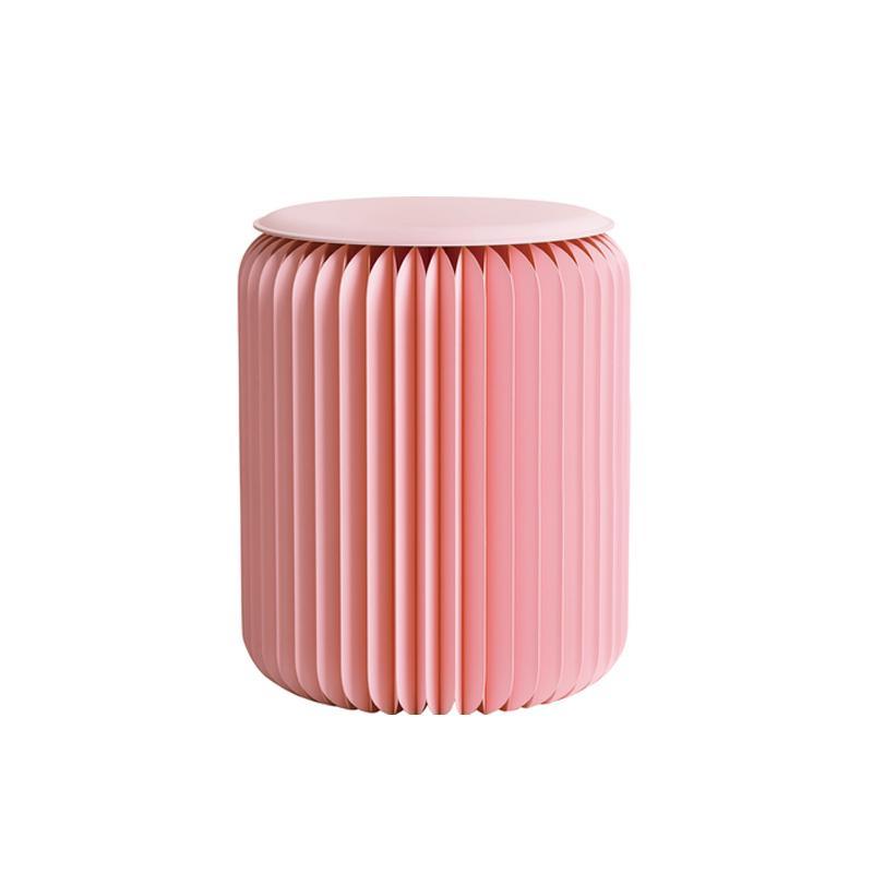 Pink Mini Accordion Stool