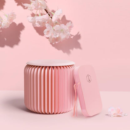 Pink Mini Accordion Stool