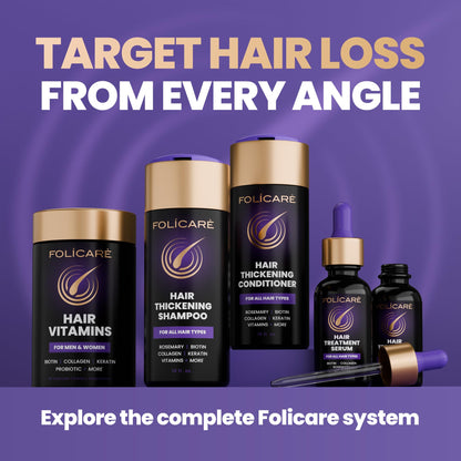 FOLICARE Thickening Hair Growth Shampoo – Biotin, Keratin & Rosemary (Sulfate Free)
