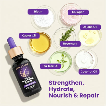 FOLICARE Hair Growth & Thickening Serum — Biotin & Rosemary, 1 Pack
