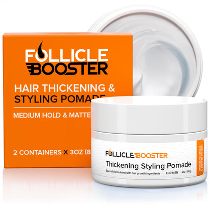 FOLLICLE BOOSTER Hair Growth Pomade – 1 Pack, Medium Hold Matte, Water-Based