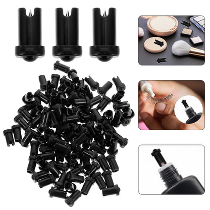 FOMIYES 100pcs Glue Bottle Anti-Blocking Needle Lash Tools for Lash Extensions