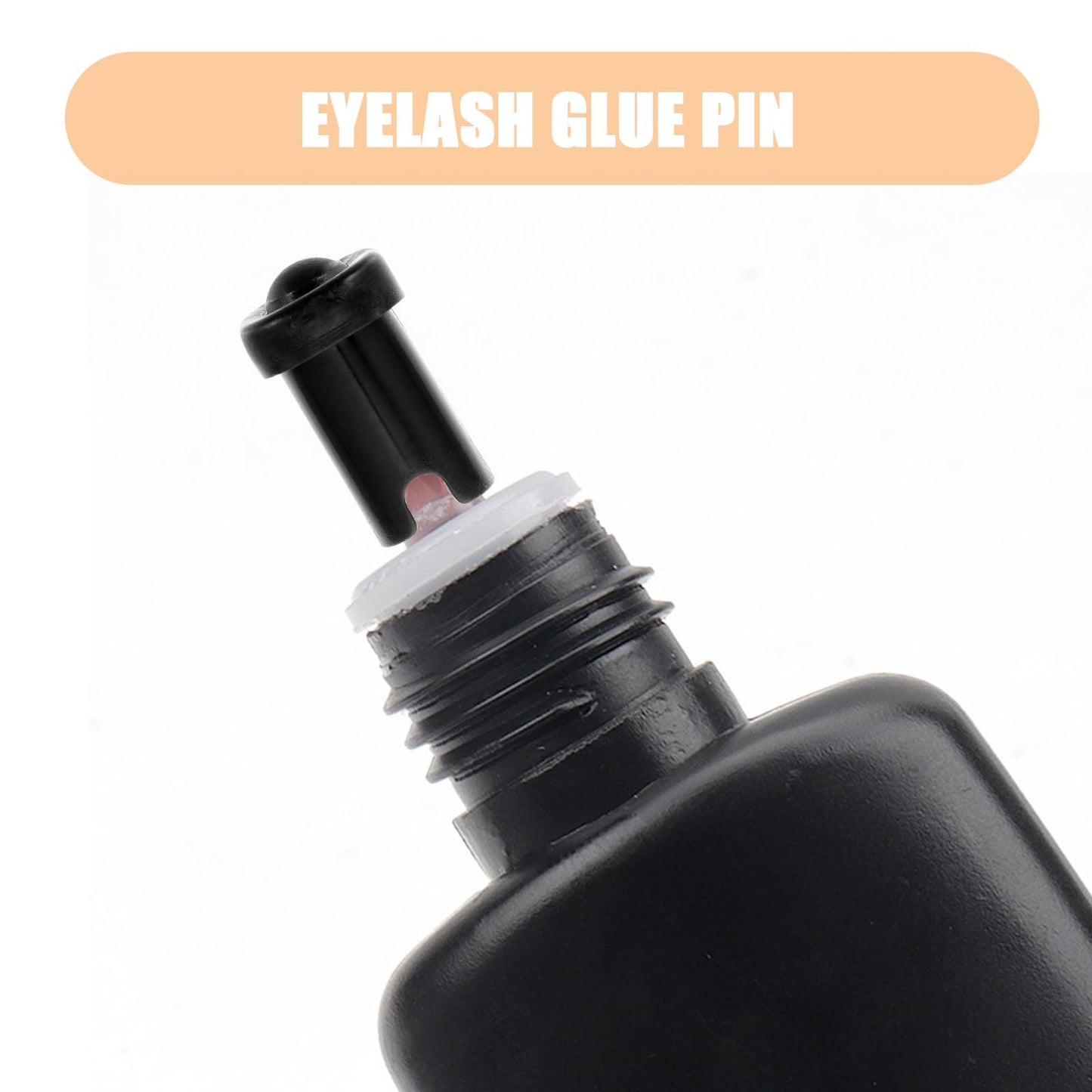 FOMIYES 100pcs Glue Bottle Anti-Blocking Needle Lash Tools for Lash Extensions