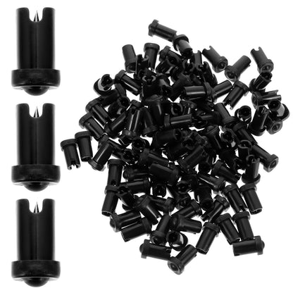 FOMIYES 100pcs Glue Bottle Anti-Blocking Needle Lash Tools for Lash Extensions