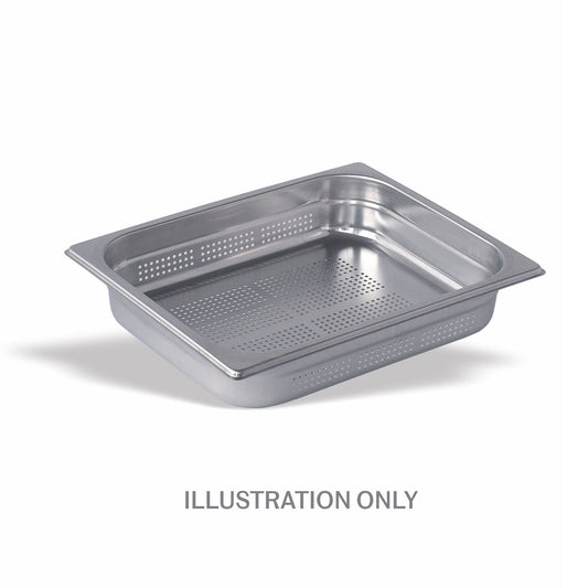 200mm Deep 1/2 Stainless Steel Perforated Gastronorm