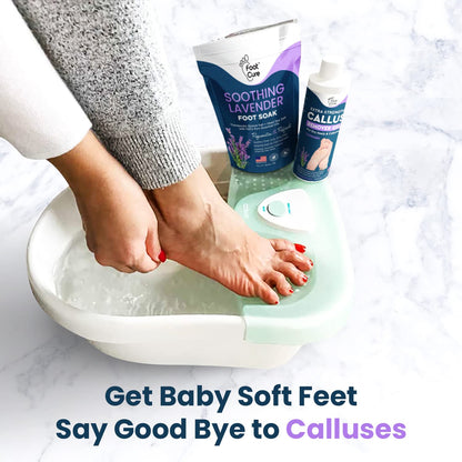 FOOT CURE Lavender Foot Soak & Callus Remover Gel Kit | Extra-Strength Foot Care for At-Home Pedicures