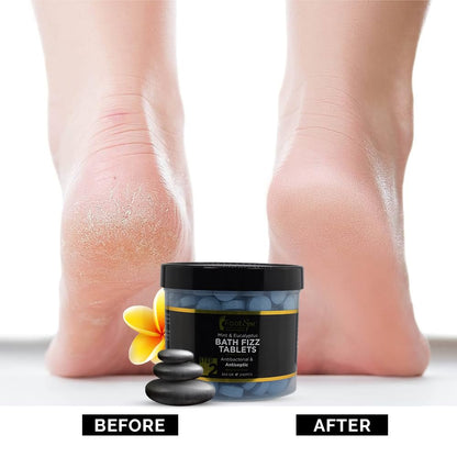 FOOTSPA Bath Fizz Mint & Eucalyptus – Relaxing Aromatherapy, 42 oz