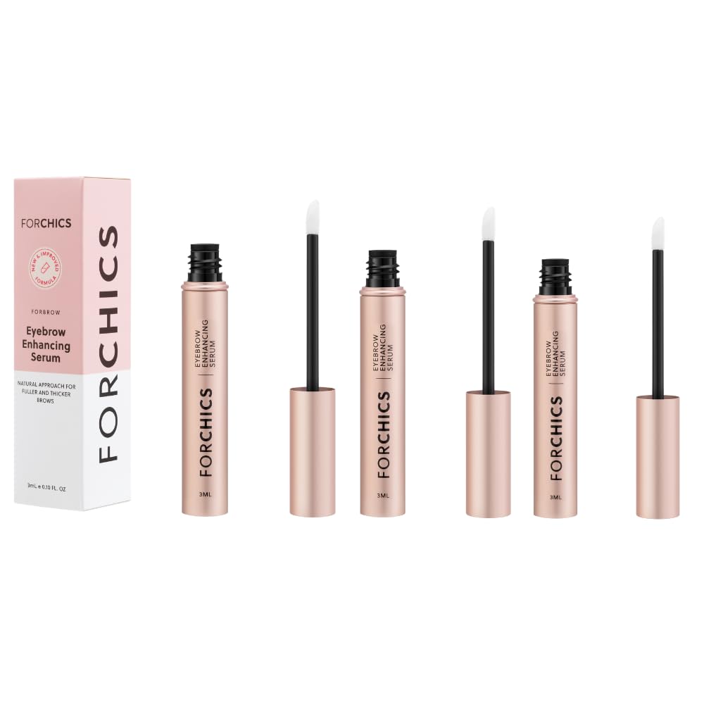 ForBrow by ForChics: 3-Pack Eyebrow Serum for Fuller Brows | Vegan & Cruelty-Free