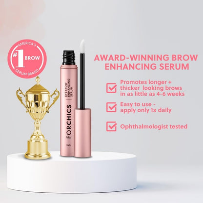 ForBrow by ForChics: 3-Pack Eyebrow Serum for Fuller Brows | Vegan & Cruelty-Free