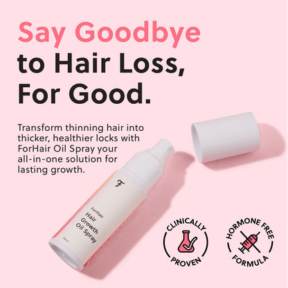 ForChics Hair Growth Serum for Women – Hormone-Free, Results in 4 Weeks | Fast-Absorbing Scalp Spray 50ml