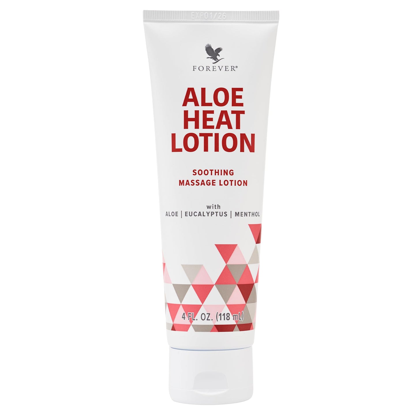 Forever Living Aloe Heat Lotion with Menthol & Eucalyptus – Soothing, Nourishing & Vegan-Friendly (4 fl oz)