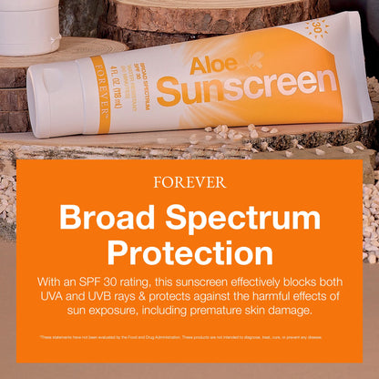 Forever Living Aloe Sunscreen SPF 30 – Broad Spectrum UVA/UVB, Water-Resistant, 4 fl oz