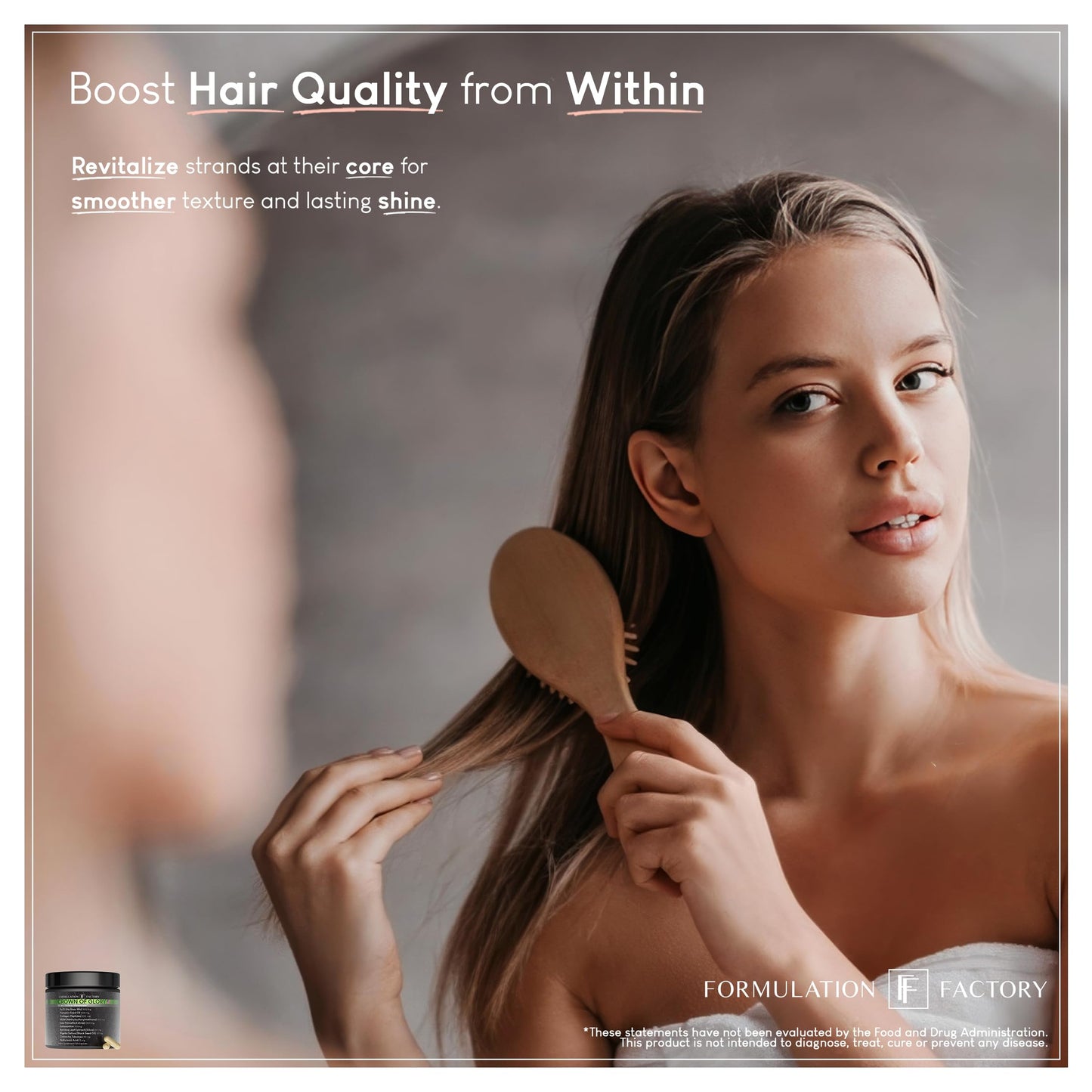 Formulation Factory Crown of Glory 10-in-1 Hair Growth Maximizer – DHT Blocker with Saw Palmetto & Collagen (120 Capsules)