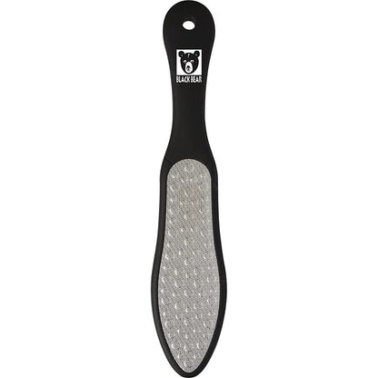 ForPro Black Bear Stainless Steel Pedicure File – Double-Sided Callus Remover, 10.5 in Length