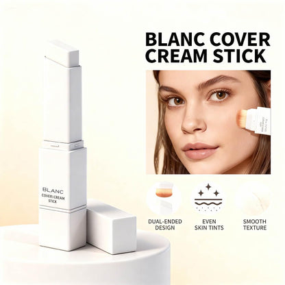 2 in 1 Foundation Stick With Brush – Color-Changing Hydrating Base Makeup, Dual-Ended, 3 Natural Color Matching Shades