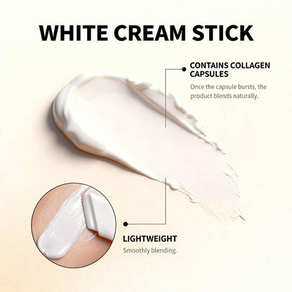 2 in 1 Foundation Stick With Brush – Color-Changing Hydrating Base Makeup, Dual-Ended, 3 Natural Color Matching Shades