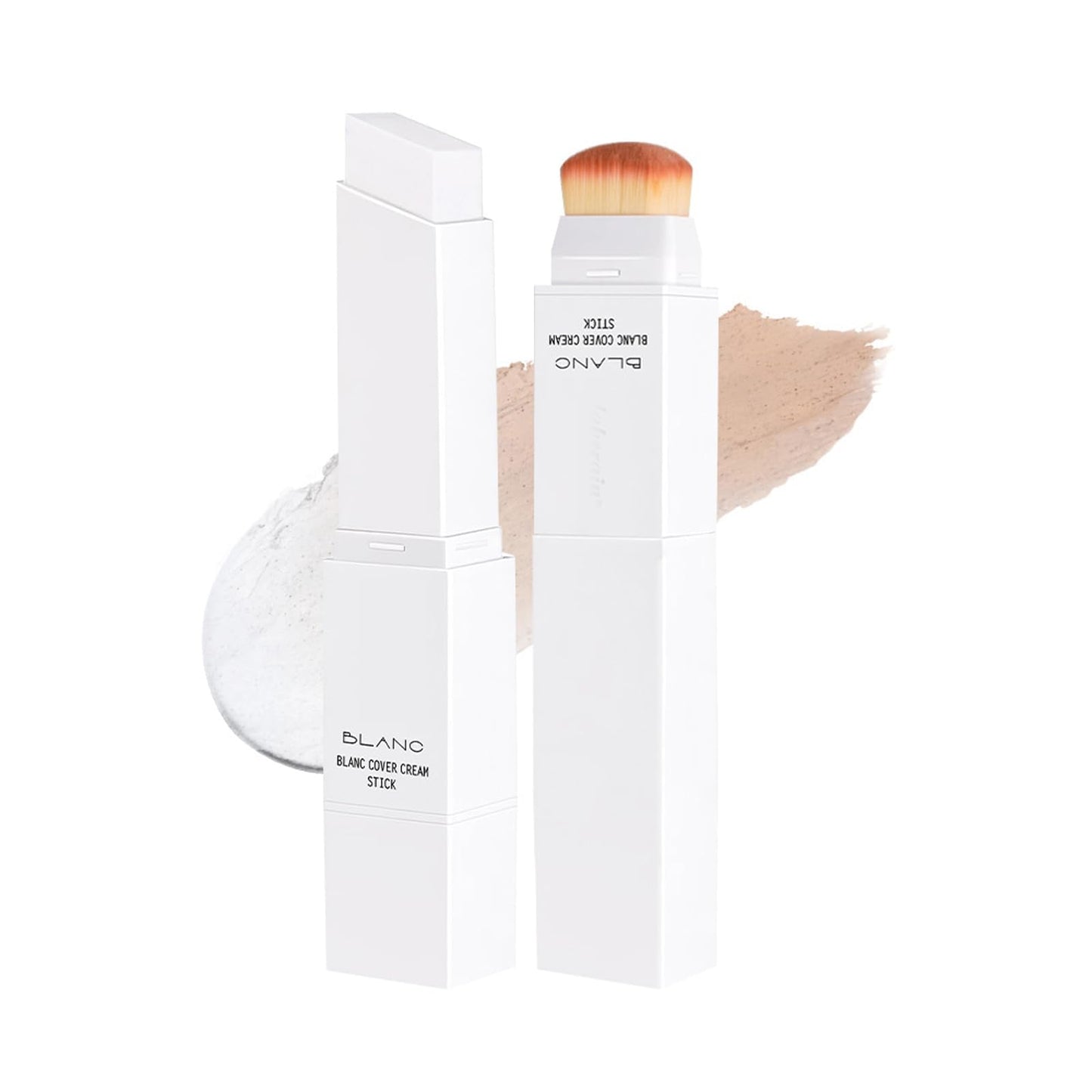 Fovcos Blanc Cover Cream Stick — Color-Changing Foundation, Pore Blur & Hydration