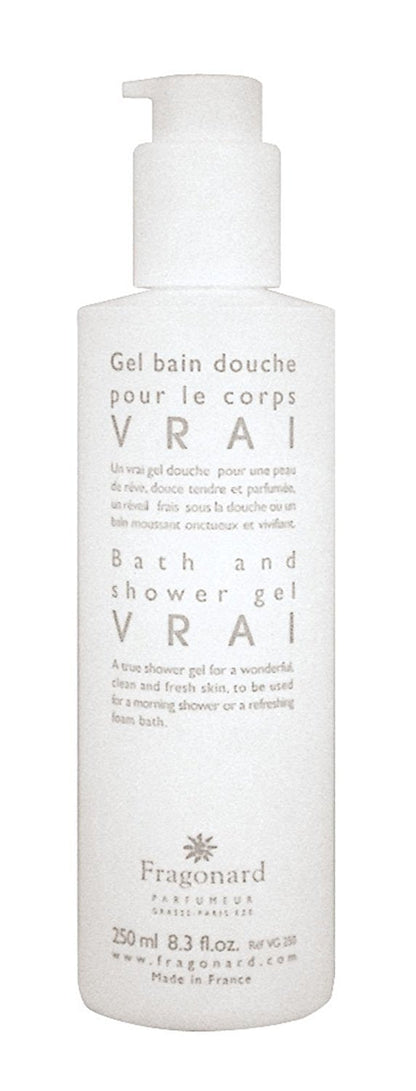 Fragonard Vrai Bath & Shower Gel – 250 ml | Bergamot, Verbena & Jasmine