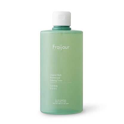 Fraijour Herb Wormwood Calming Toner – Korean AHA/BHA Exfoliating Toner for Sensitive, Oily & Acne-Prone Skin, 16.9 oz
