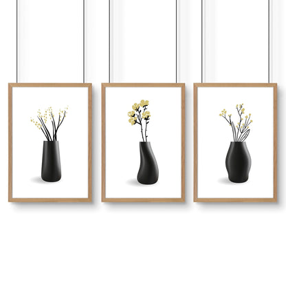 Framed Art Wall | Set of 3 Botanical Wall art Prints