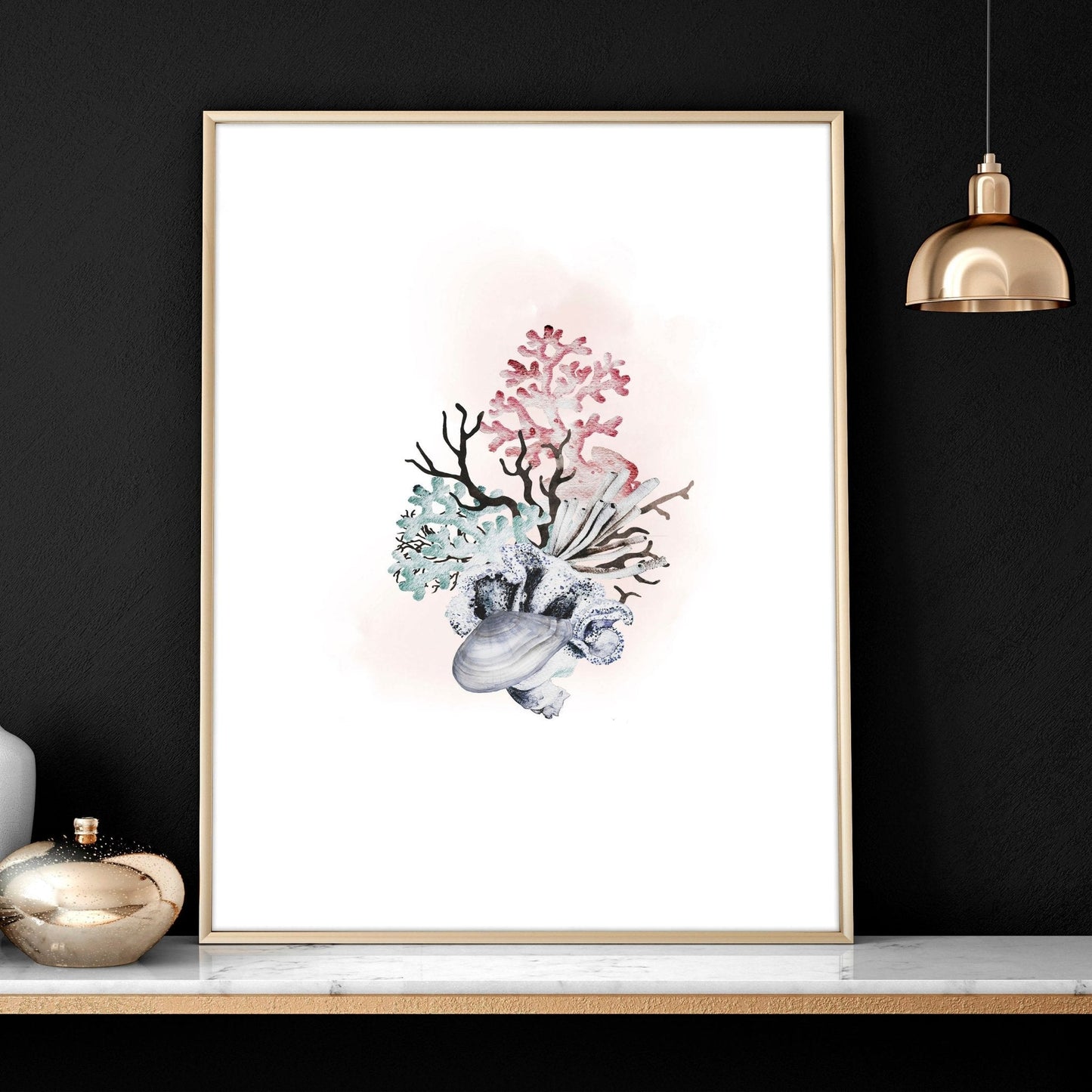 Coastal wall art | Set of 3 framed pictures