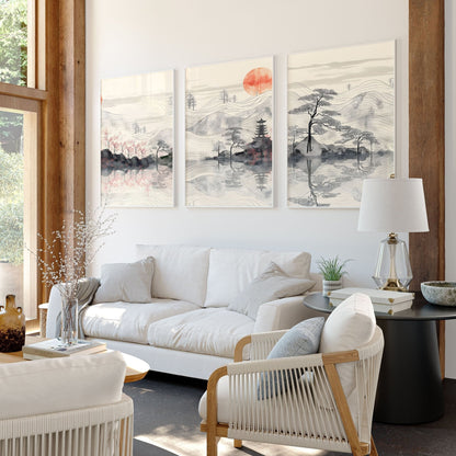 Framed Posters For Living Room | Set of 3 wall art prints