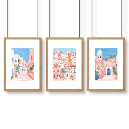 Framed Prints Art | Set of 3 Beach Decor Wall art Prints