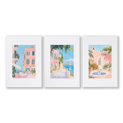Framed Wall Art Large | Set of 3 Beach Decor Wall art Prints