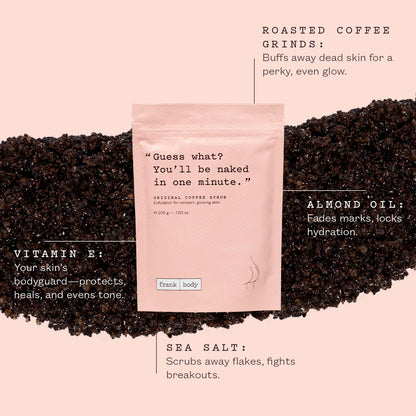 Frank Body Original Coffee Scrub – 7.05oz | Natural & Cruelty-Free Exfoliating Body Scrub