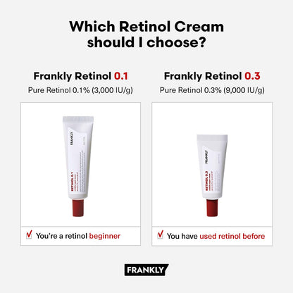 FRANKLY Retinol 0.1% Cream – Beginner Night Cream with Ceramides & Ginseng