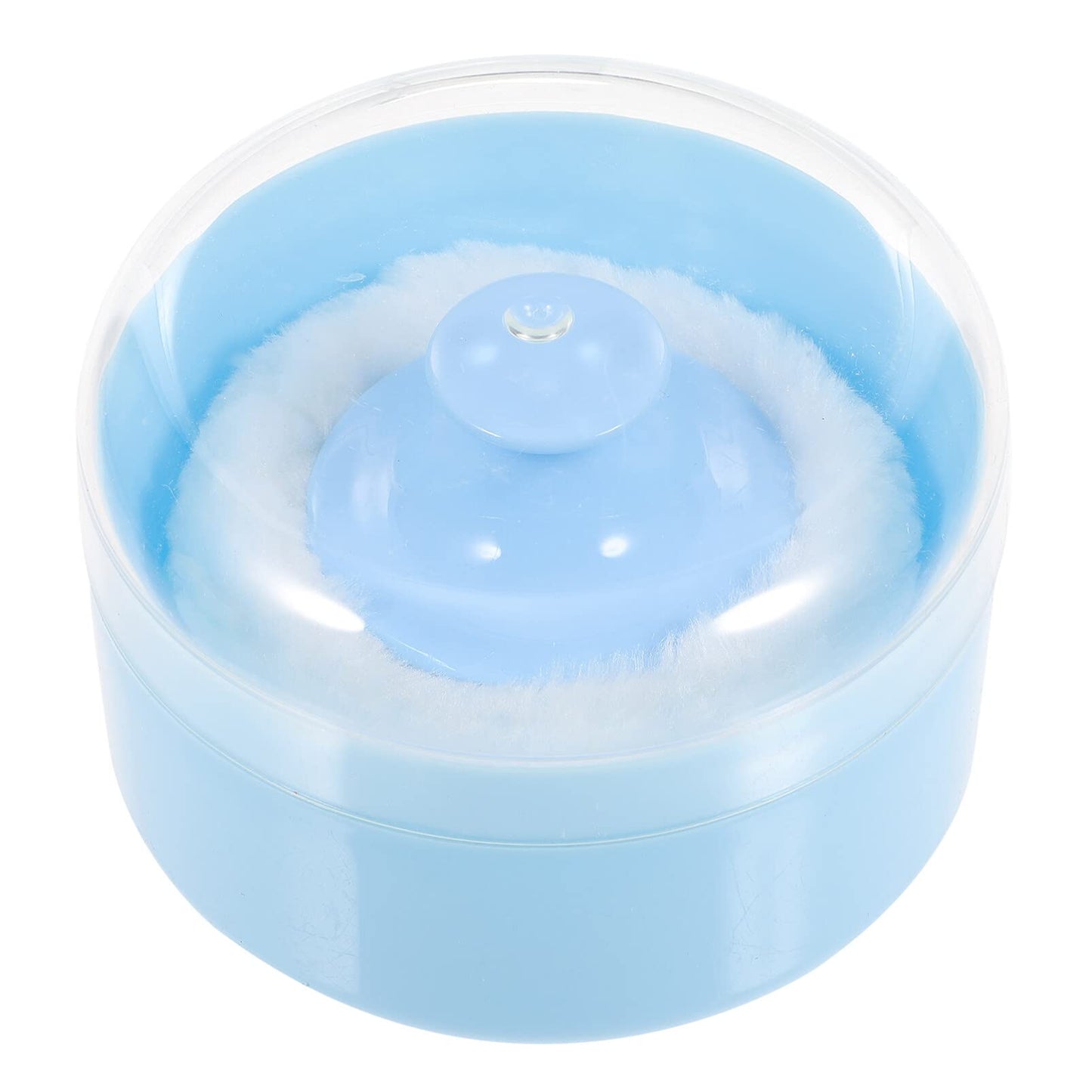 FRCOLOR Baby Powder Puff Container – Compact, Lightweight Case with Soft Puff for Smooth Body Powder Application