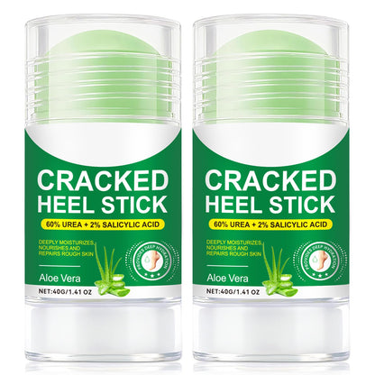 FRDUGA 60% Urea Cream with 2% Salicylic Acid & Aloe Vera – Cracked Heel Stick, Deep Moisturizing Duo, 1.41 oz x 2
