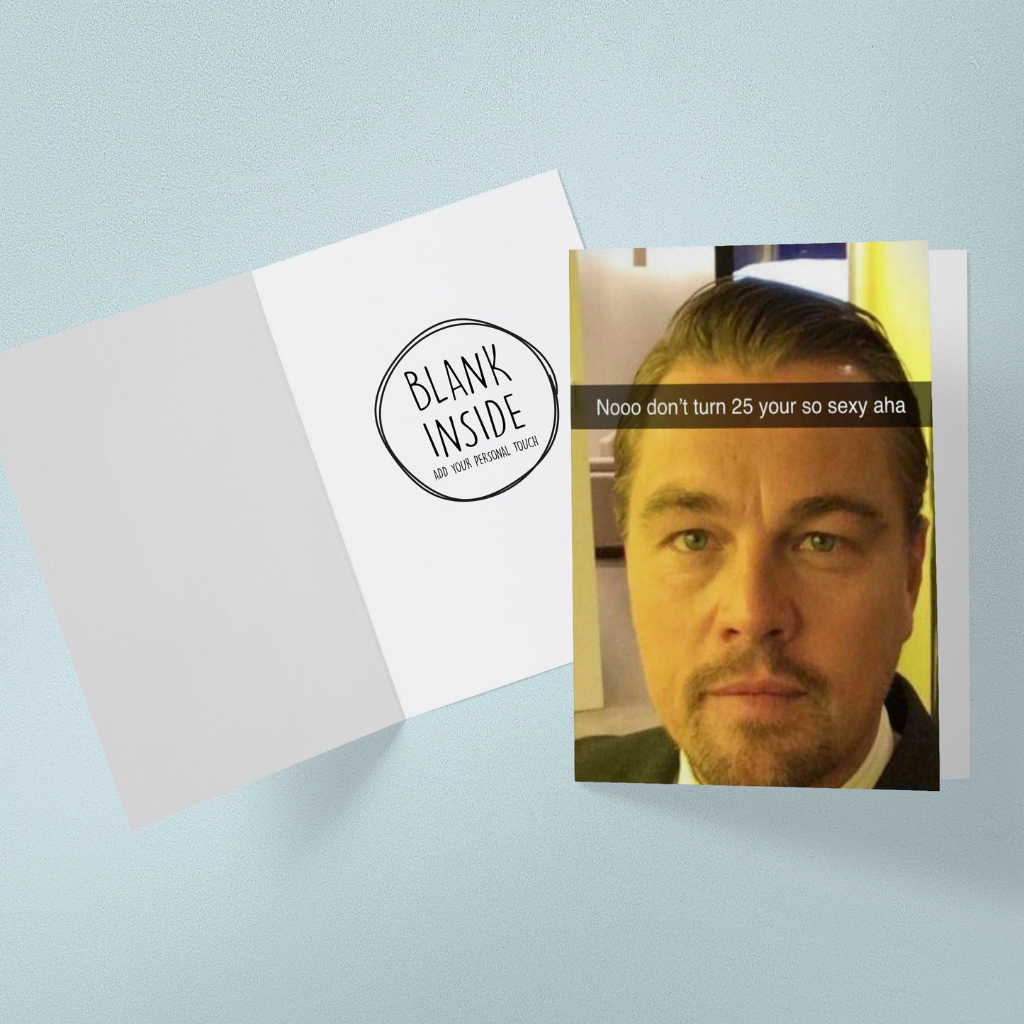 Leonardo DiCaprio 25th Birthday Card | Funny DiCaprio Meme
